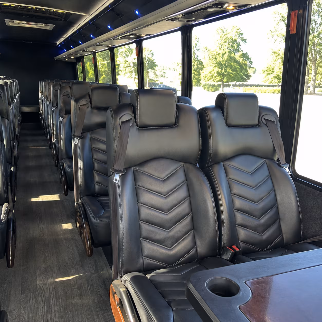 guest shuttles to barcelona wine bar and wedding venues around raleigh